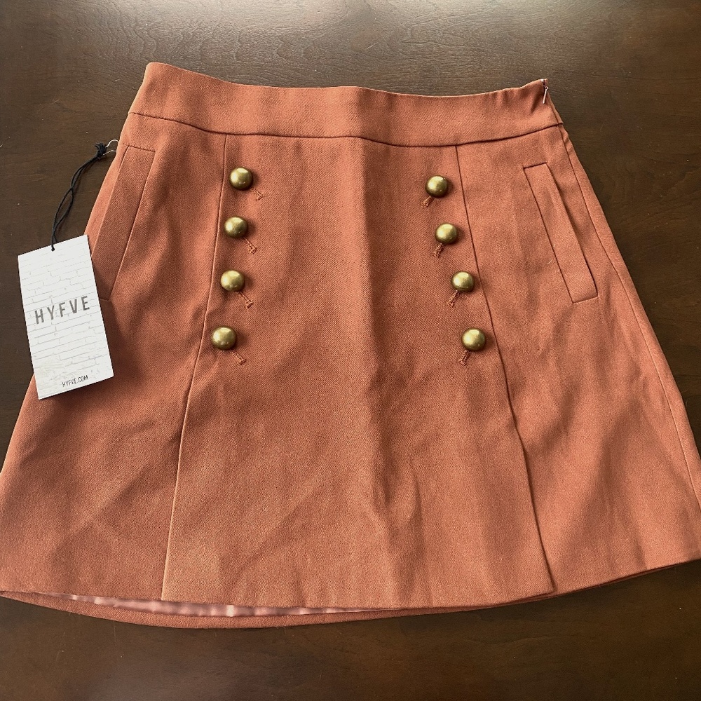 NWT: HYFVE Brown Skirt